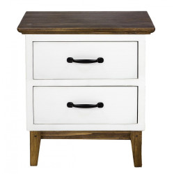 Masivní noční stolek skn 12 - k01 - světlý vosk