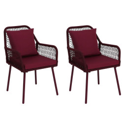 MCW ZAHRADNÍ ŽIDLE Bordeaux