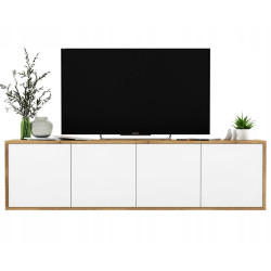 Meble Lindner TV stolek Apollo2 dub Wotan / bílá matná 150 cm