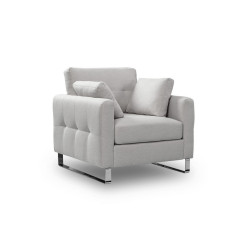 MID.YOU 1,5SEDÁK, textil, světle šedá