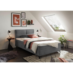 MID.YOU AMERICKÁ POSTEL, 120/200 cm, šedá