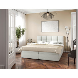 MID.YOU AMERICKÁ POSTEL, 140/200 cm, bílá