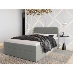 MID.YOU AMERICKÁ POSTEL, 140/200 cm, šedá