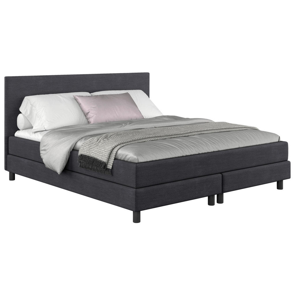 MID.YOU AMERICKÁ POSTEL, 160/200 cm, tmavě modrá