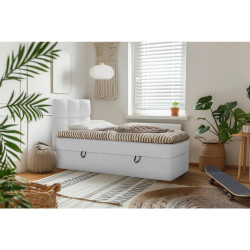 MID.YOU AMERICKÁ POSTEL, 90/200 cm, šedá