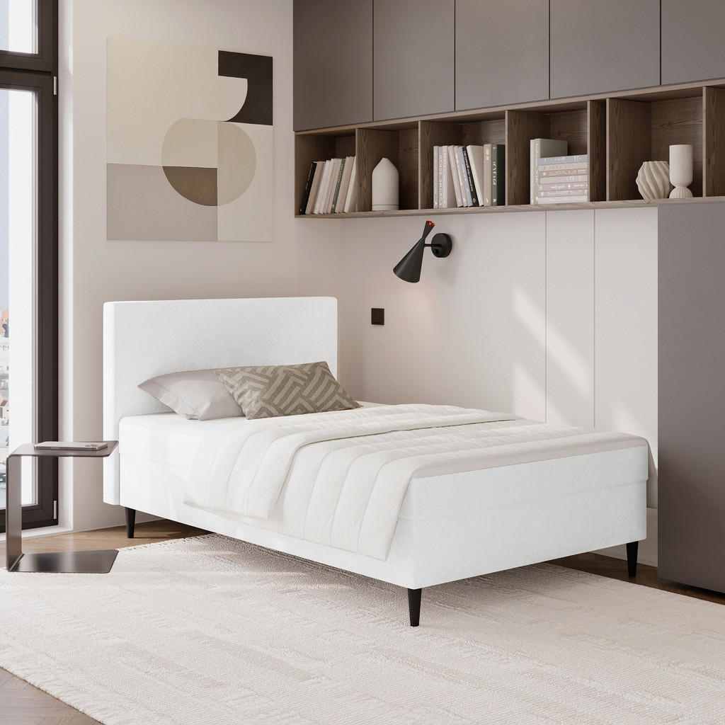 MID.YOU AMERICKÁ POSTEL, 120/200 cm, krémová