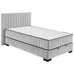 MID.YOU AMERICKÁ POSTEL, 120/200 cm, světle šedá