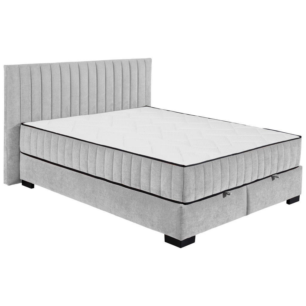 MID.YOU AMERICKÁ POSTEL, 160/200 cm, světle šedá