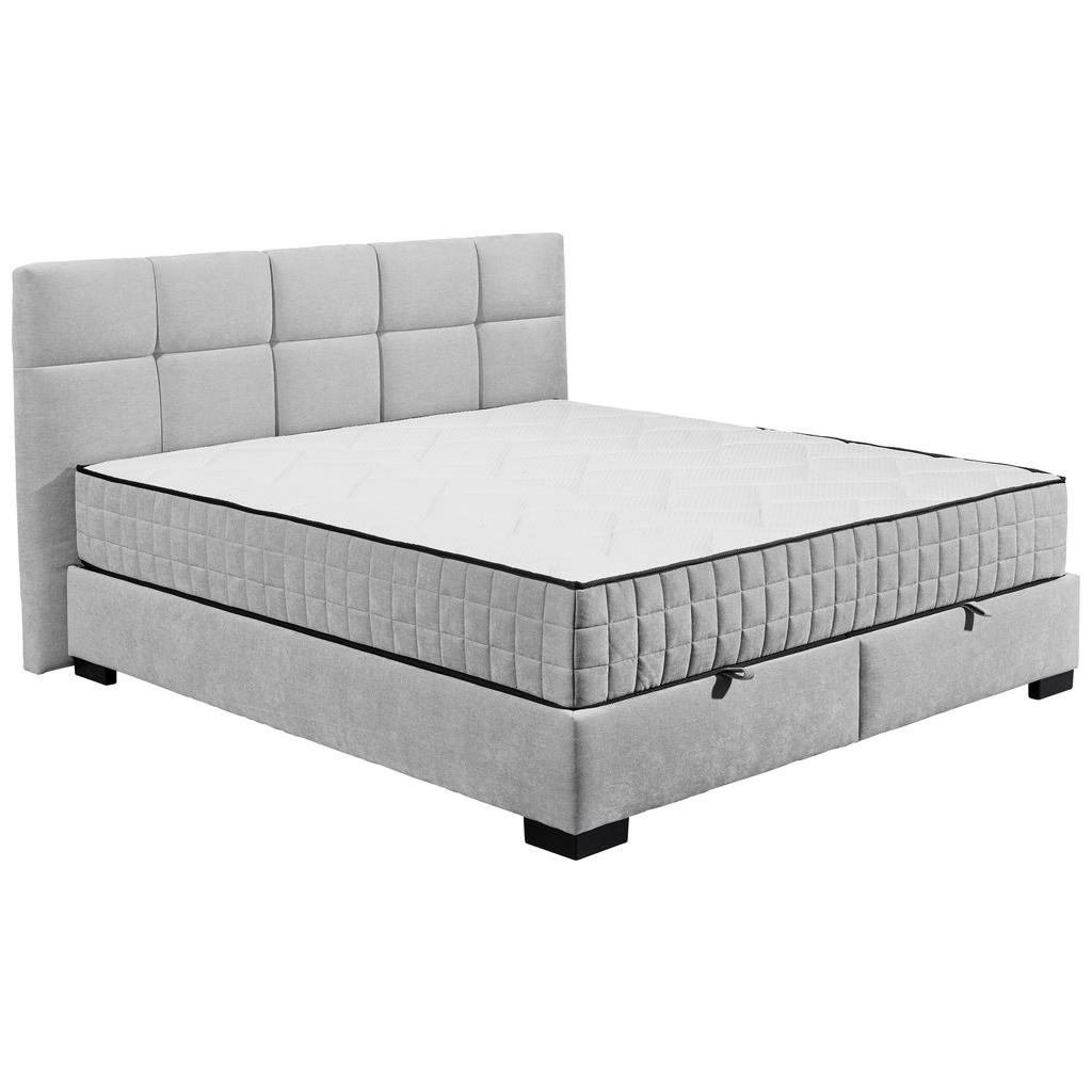 MID.YOU AMERICKÁ POSTEL, 180/200 cm, světle šedá