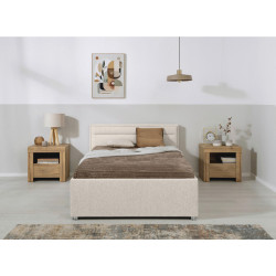 MID.YOU ČALOUNĚNÁ POSTEL, 120/200 cm, přírodní barvy