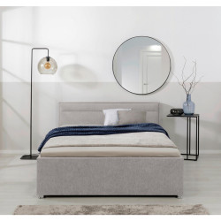 MID.YOU ČALOUNĚNÁ POSTEL, 140/200 cm, světle šedá