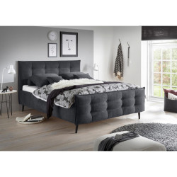 MID.YOU ČALOUNĚNÁ POSTEL, 180/200 cm, antracitová