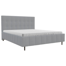 MID.YOU ČALOUNĚNÁ POSTEL, 180/200 cm, barvy stříbra