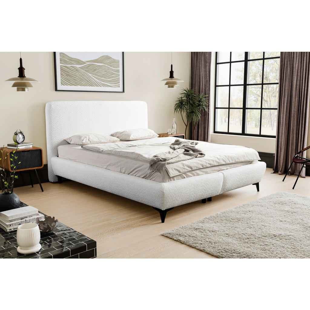 MID.YOU ČALOUNĚNÁ POSTEL, 180/200 cm, krémová