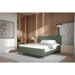 MID.YOU ČALOUNĚNÁ POSTEL, 180/200 cm, tmavě zelená