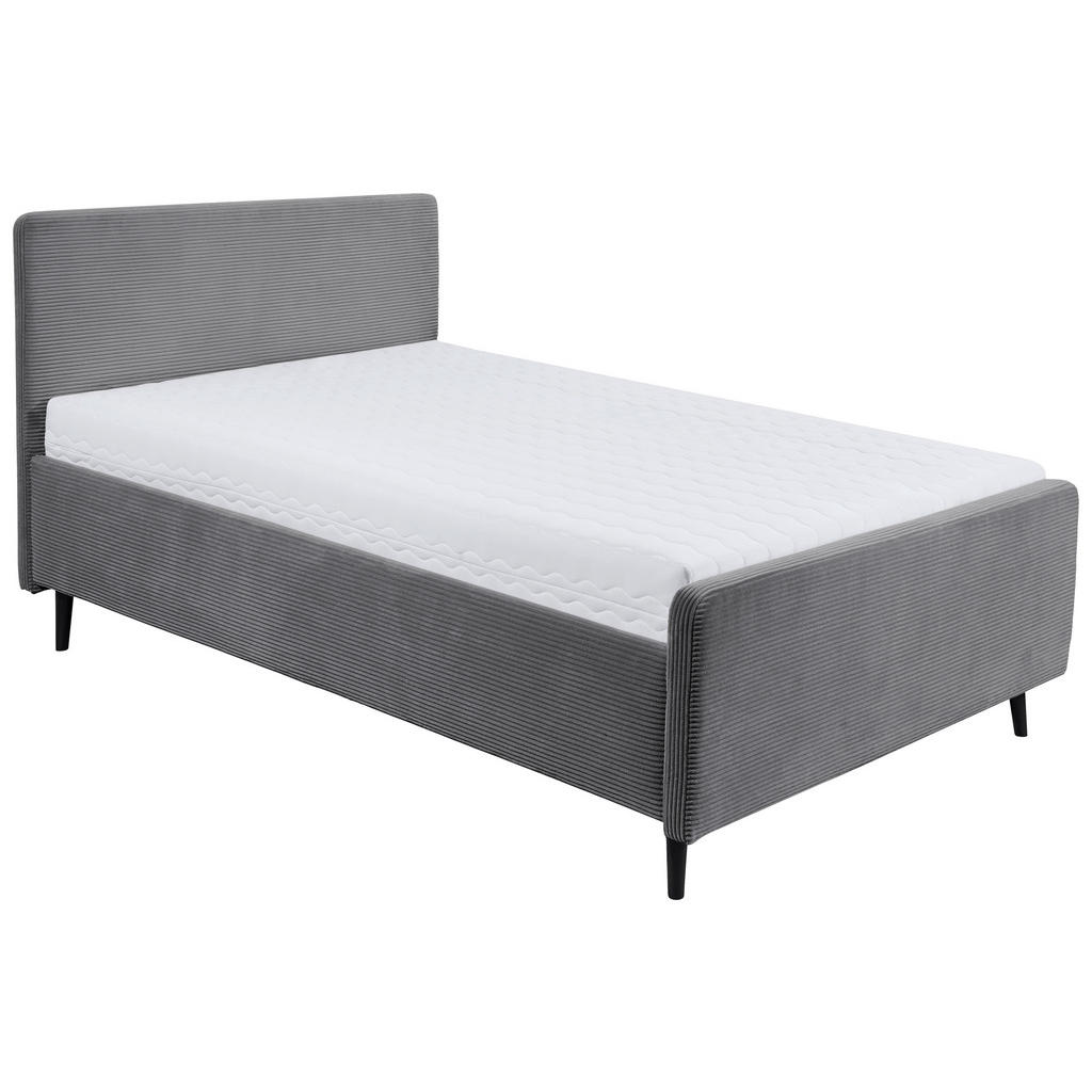 MID.YOU ČALOUNĚNÁ POSTEL, 140/200 cm tmavě šedá