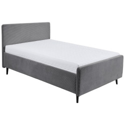 MID.YOU ČALOUNĚNÁ POSTEL, 140/200 cm tmavě šedá