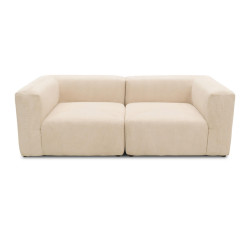 MID.YOU DVOUMÍSTNÁ POHOVKA, textil, krémová