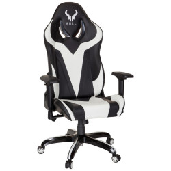 MID.YOU HERNÍ ŽIDLE, vzhled kůže, černá, bílá