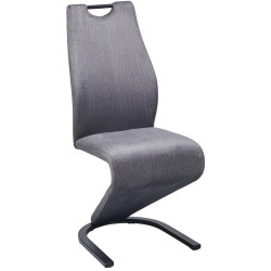 MID.YOU HOUPACÍ ŽIDLE, šedá, černá