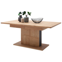 MID.YOU JÍDELNÍ STŮL, antracitová, dub bianco, 180-280/100/78 cm