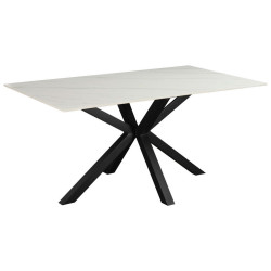 MID.YOU JÍDELNÍ STŮL, černá, bílá, 160/90/76 cm