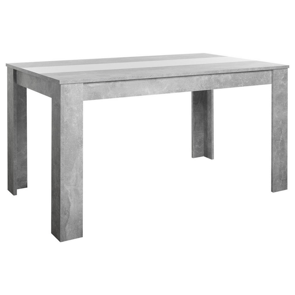 MID.YOU JÍDELNÍ STŮL, černá, bílá, světle šedá, 138/80/74 cm