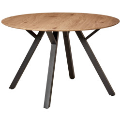 MID.YOU JÍDELNÍ STŮL, barvy dubu, černá, 120/120/76 cm