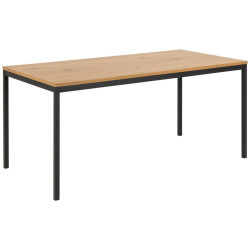 MID.YOU JÍDELNÍ STŮL, černá, barvy dubu, 160/80/74 cm