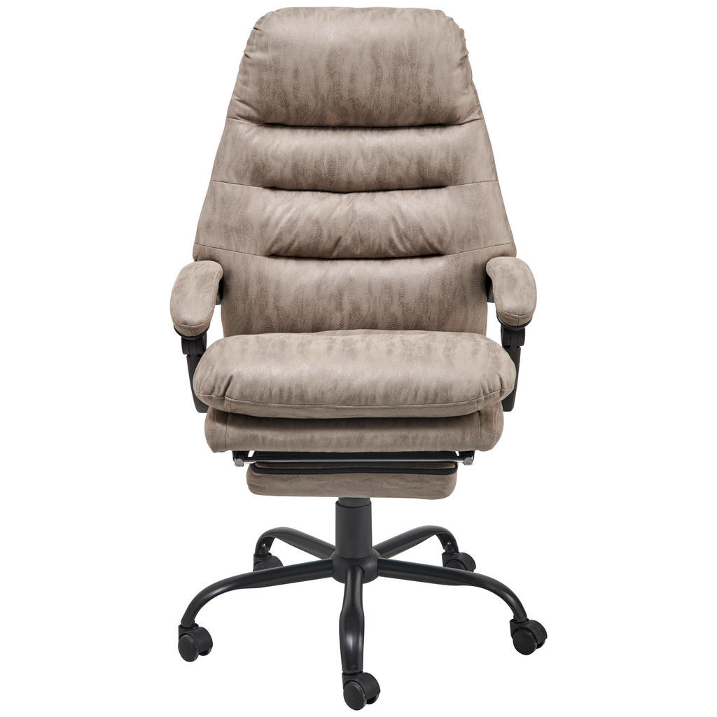 MID.YOU KANCELÁŘSKÉ KŘESLO, mikrovlákno, šedá, černá