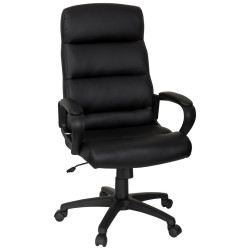 MID.YOU KANCELÁŘSKÉ KŘESLO, vzhled kůže, černá