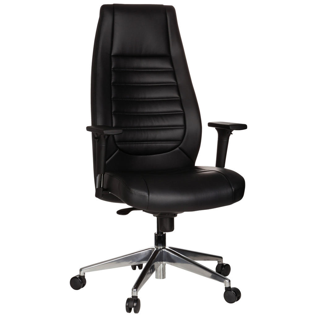 MID.YOU KANCELÁŘSKÉ KŘESLO, vzhled kůže, černá