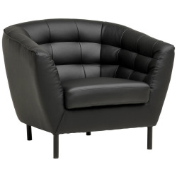 MID.YOU KOKTEJLOVÉ KŘESLO, textil, černá