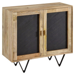 MID.YOU KOMODA, mangové dřevo, hnědá, 80/75/35 cm