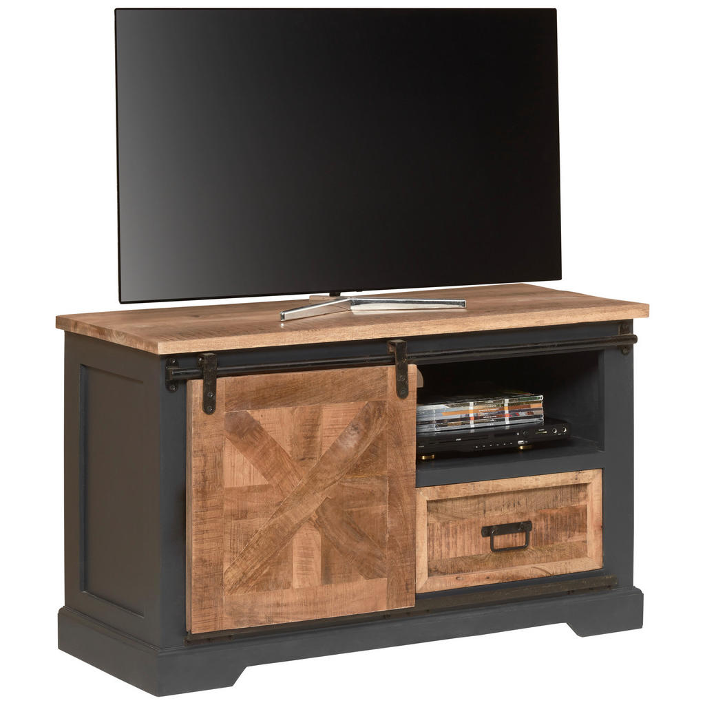 MID.YOU KOMODA POD TELEVIZI, šedá, 105/63/45 cm