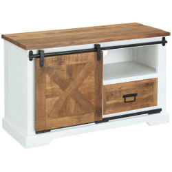 MID.YOU KOMODA POD TELEVIZI, bílá, 105/63/45 cm