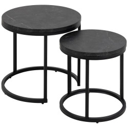 MID.YOU KONFERENČNÍ STOLEK, antracitová, kov, kompozitní dřevo, 45/40/45 cm