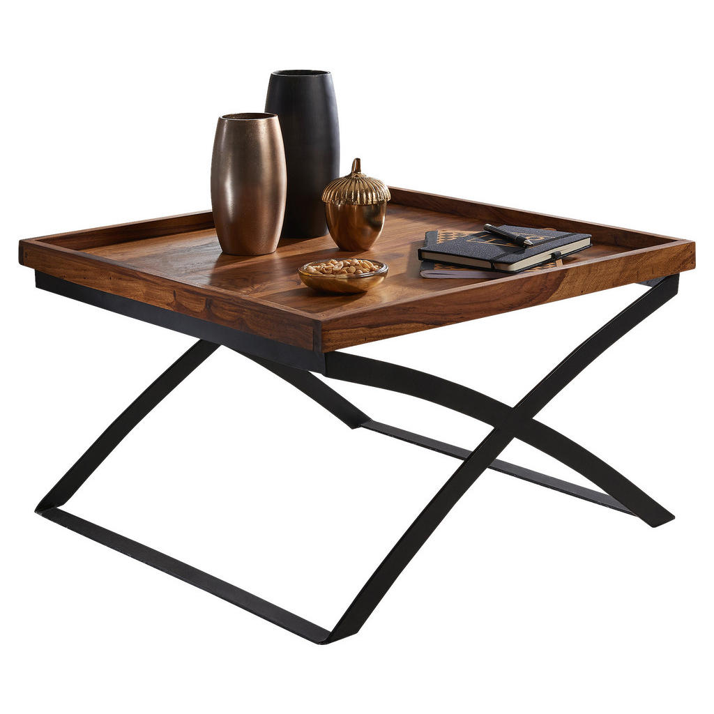 MID.YOU KONFERENČNÍ STOLEK, barvy sheesham, dřevo, 63/63/39 cm