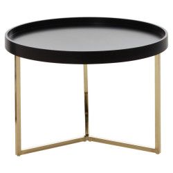MID.YOU KONFERENČNÍ STOLEK, černá, barvy zlata, dřevo, kompozitní dřevo, 58,5/58,5/42 cm