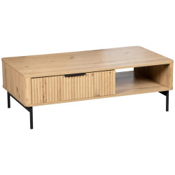 MID.YOU KONFERENČNÍ STOLEK, černá, dub artisan, kov, kompozitní dřevo, 110/60/37 cm