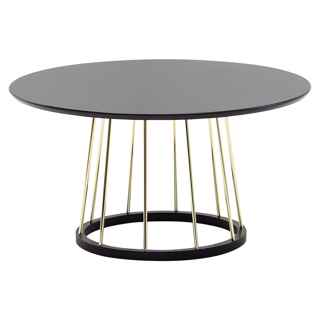 MID.YOU KONFERENČNÍ STOLEK, černá, kompozitní dřevo, 80/80/42 cm