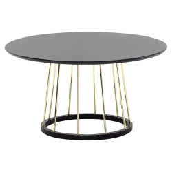 MID.YOU KONFERENČNÍ STOLEK, černá, kompozitní dřevo, 80/80/42 cm