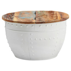 MID.YOU KONFERENČNÍ STOLEK, hnědá, bílá, dřevo, 60/60/36 cm