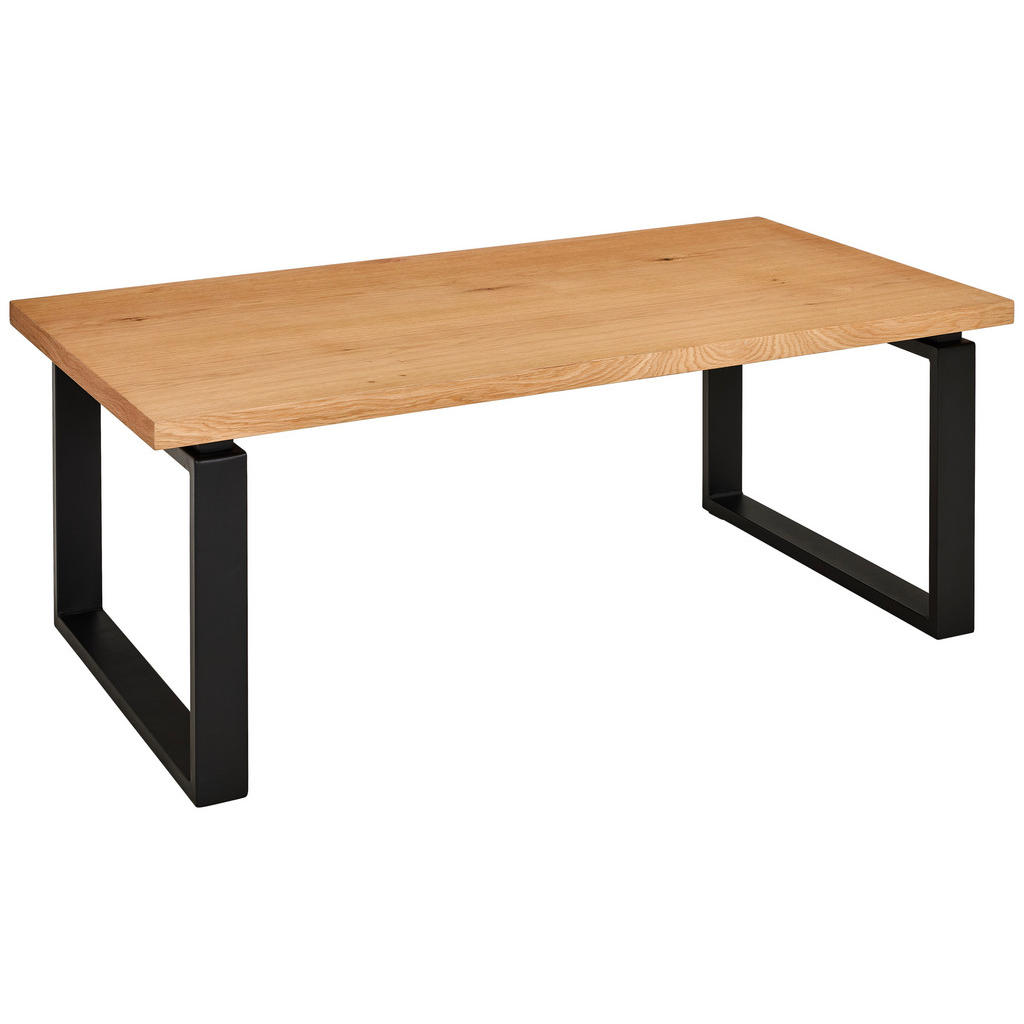 MID.YOU KONFERENČNÍ STOLEK, přírodní barvy, černá, dřevo, kov, kompozitní dřevo, 115/60/42,5 cm