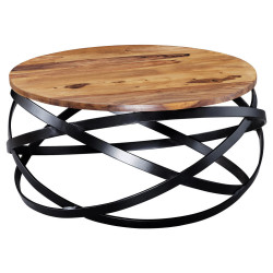 MID.YOU KONFERENČNÍ STOLEK, barvy sheesham, dřevo, 60/60/30 cm