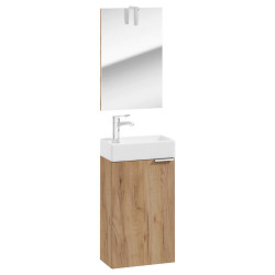 MID.YOU KOUPELNA PRO HOSTY, barvy dubu, 41/60/20 cm