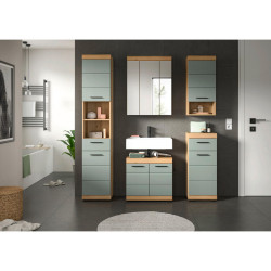 MID.YOU KOUPELNA šalvějově zelená, barvy dubu