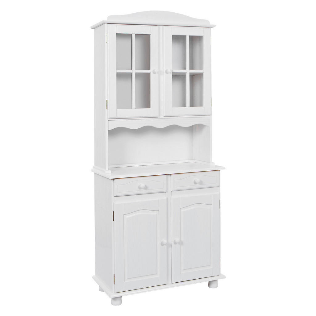 MID.YOU KREDENC, borovice, bílá, 88/198/43 cm