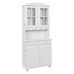 MID.YOU KREDENC, borovice, bílá, 88/198/43 cm