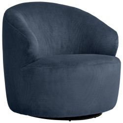 MID.YOU KŘESLO, textil, tmavě modrá